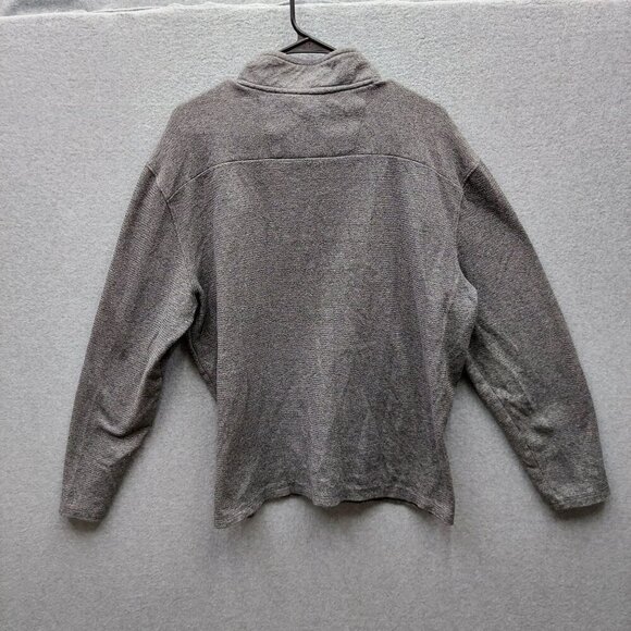 Calvin Klein Mens Half-Zip Pullover Sweater Gray XL 100% Cotton Made In Vietnam - Picture 3 of 6